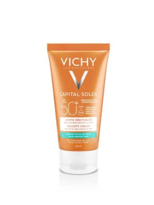VICHY IDEAL SOLEIL  SPF50+ Crème Solaire Onctueuse Perfectrice Peaux Sensibles Normales à Sèches
