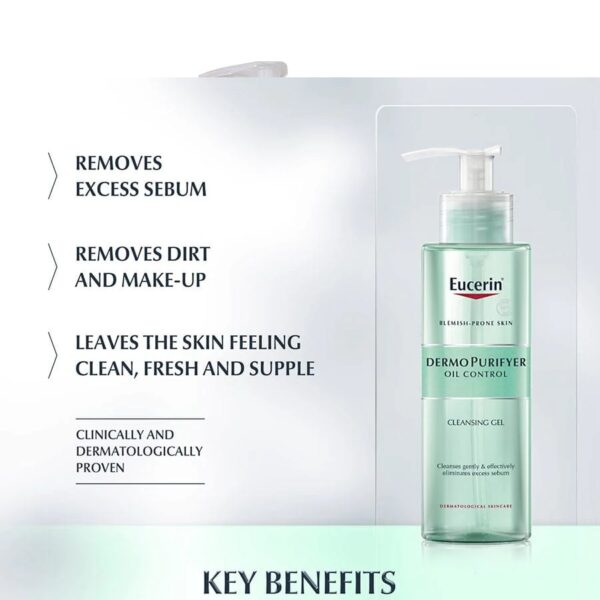 EUCERIN 1 EUCERIN DERMO PURIFYER OIL CONTROL 200 ML