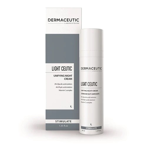 7 DERMACEUTIC Light Ceutic – Crème de Nuit Unifiante, 40ml