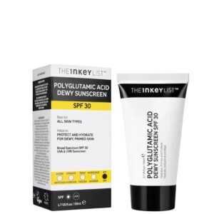 the inkey list polyglutamic acid dewy sunscreen spf 30