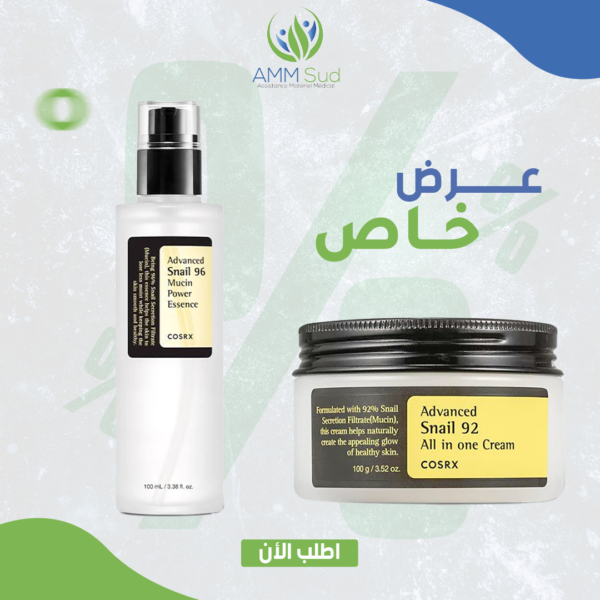 عرض خاص COSRX – Advanced Snail 92 All In One Cream 100ml + ADVENCED SNAIL 96 MUCIN POWER ESSENCE