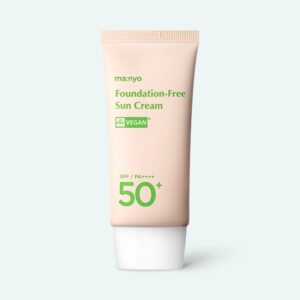 manyo foundation-free sun cream spf50