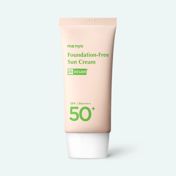 manyo foundation-free sun cream spf50