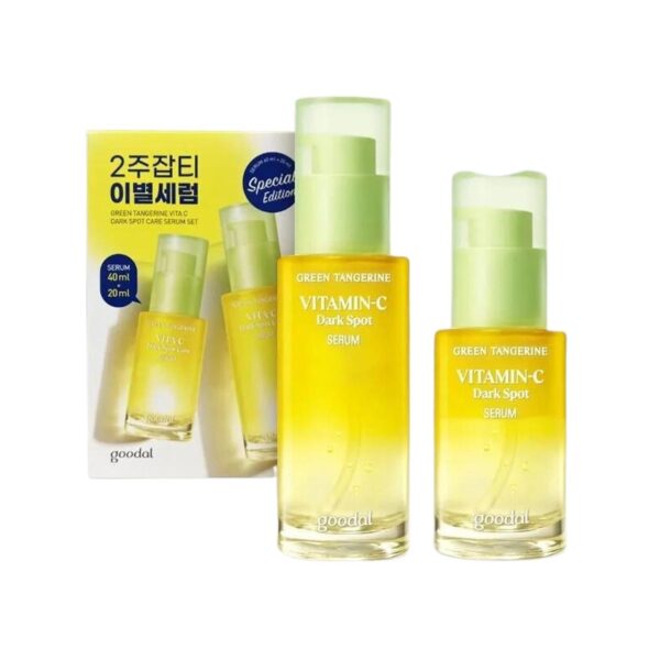 91 goodal green tangerine vita c dark spot care serum set
