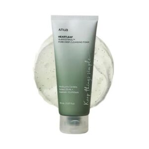 Anua Heartleaf quercetinol pore deep cleansing foam
