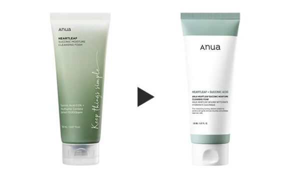 ANUA Heartleaf Succinic Moisture Cleansing Foam_renwal notice ANUA Heartleaf + Succinic Moisture Cleansing Foam 150Ml