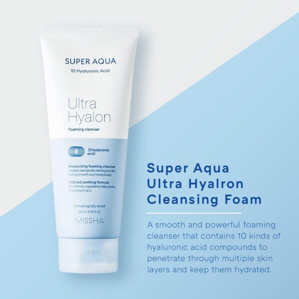 MISSHA SUPER AQUA ULTRA HYALURON CLEANSER 200ML
