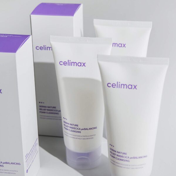 61jrp+YNaEL CELIMAX DERMA NATURE RLIEF MADECICA PH BALANCING FOAM CLEANSING 150ML
