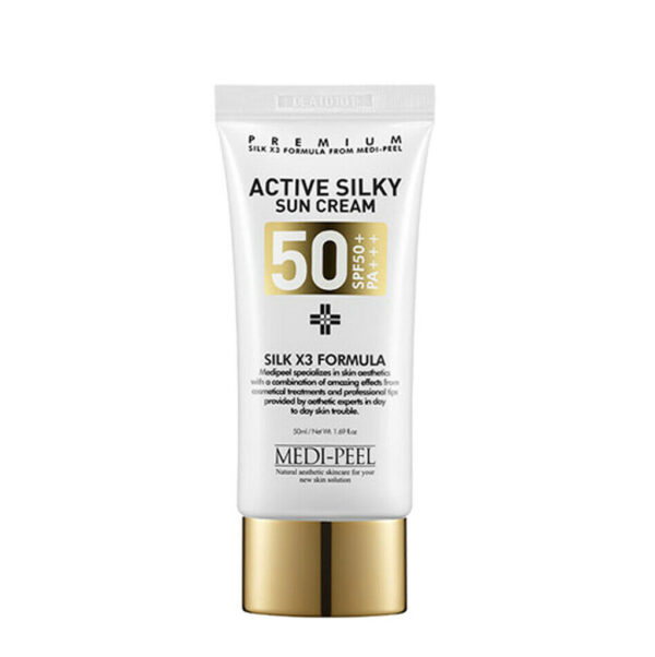 5dbe3--_57 MEDIPEEL ACTIVE SILKY SUN CREAM SPF 50+PA+++