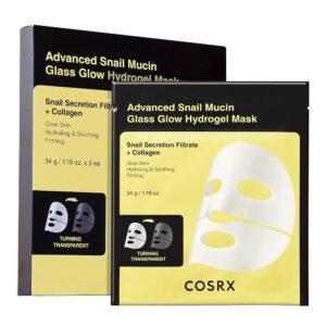 COSRX ADVANCED SNAIL MUCIN GLASS GLOW HYDROGEL MASK