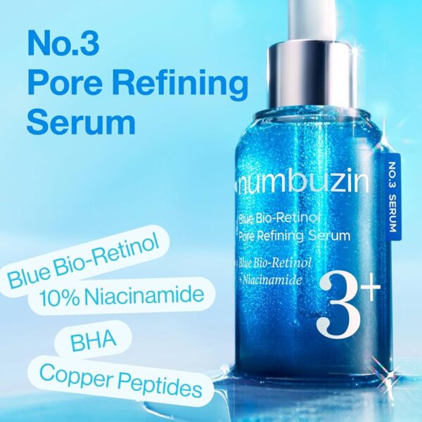 71vZigSqHbL._UF1000,1000_QL80_ NUMBUZIN NO.3 BLUE BIO-RETINOL PORE REFINING SERUM