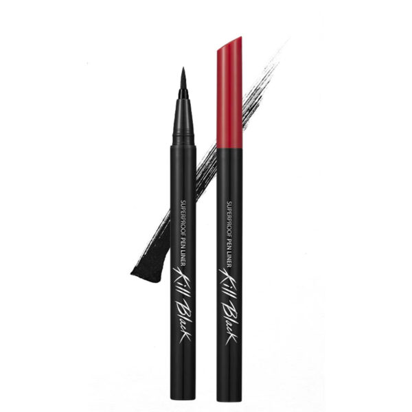 CLIO_Superproof_Brush_Liner_0.55mL_KBeauty_Australia__69510 CLIO SUPERPROOF BRUSH LINER KILL BLACK