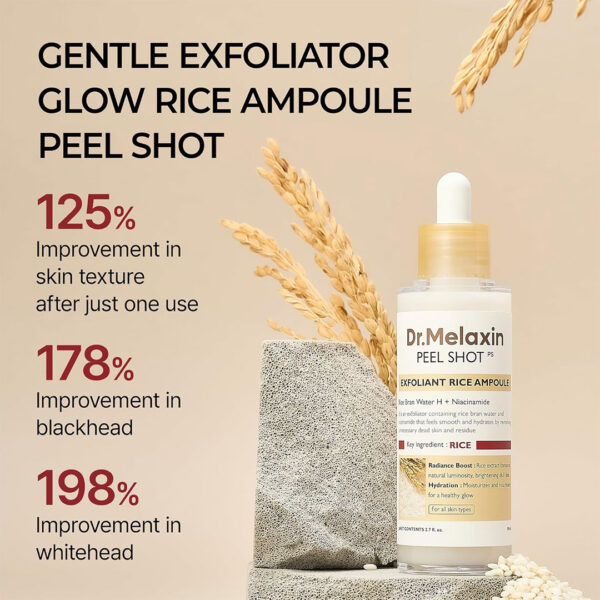 33 Dr. Melaxin Peel Shot PS Exfoliant Rice Ampoule 80 ml