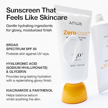 712EnCaAl6L._UF350,350_QL80_ ANUA ZERO CAST MOISTURIZING FINISH SUNSCREEN 50ML