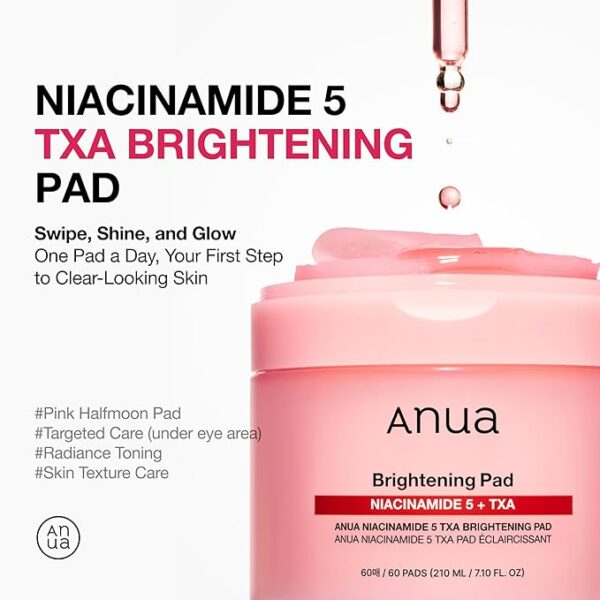 71eWkaFIVML._SX679 ANUA BRIGHTENING PAD NIACINAMIDE 5% + TXA 60 PADS /210ML