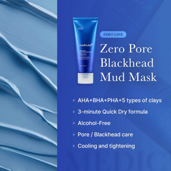 zero_mud_th MEDICUBE ZERO PORE BLACKHEAD MUD MASK 100G