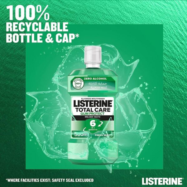 3574661397641-6-1000x1000 Listerine Total Care Gum Protect – Fresh Mint – 250ml