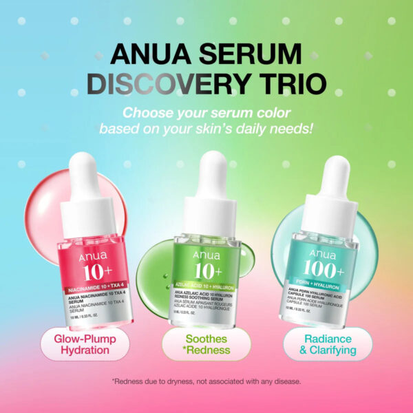 Anua Serum Discovery Trio – 10 ml × 3