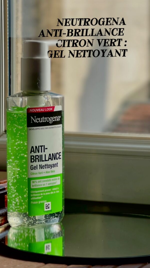 Neutrogena Anti-Brillance Gel Nettoyant Citron Vert + Aloe Vera