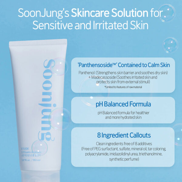 918f4bec-afcd-4482-b219-eb3613dc8904 ETUDE SoonJung pH 5.5 Foam Cleanser – 150 ml