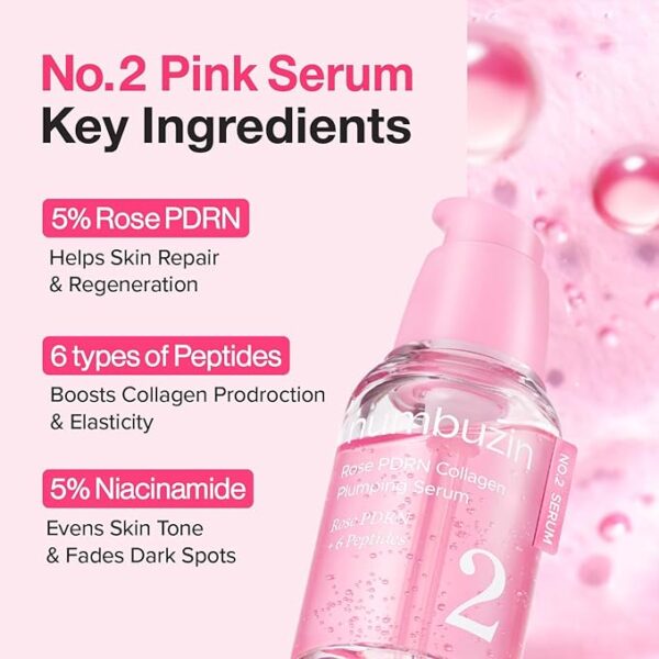 Numbuzin – No.2 Rose PDRN Collagen Plumping Serum