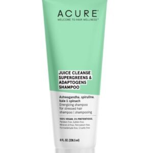 acure juice cleanse supergreens and adaptogens shampoo 236ml