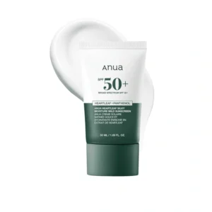 anua heartleaf silky moisture un cream spf 50