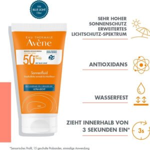 avene sunsitive fluide solaire sans parfum spf 50 avene ammsud
